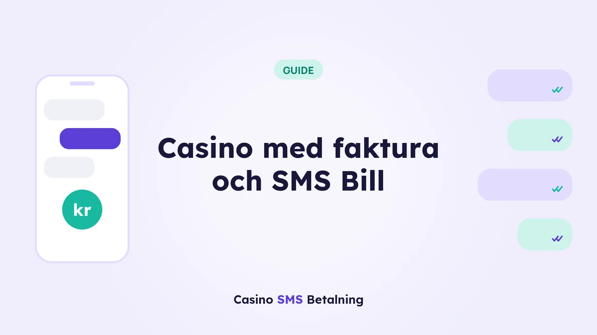 Casino med faktura och SMS Bill