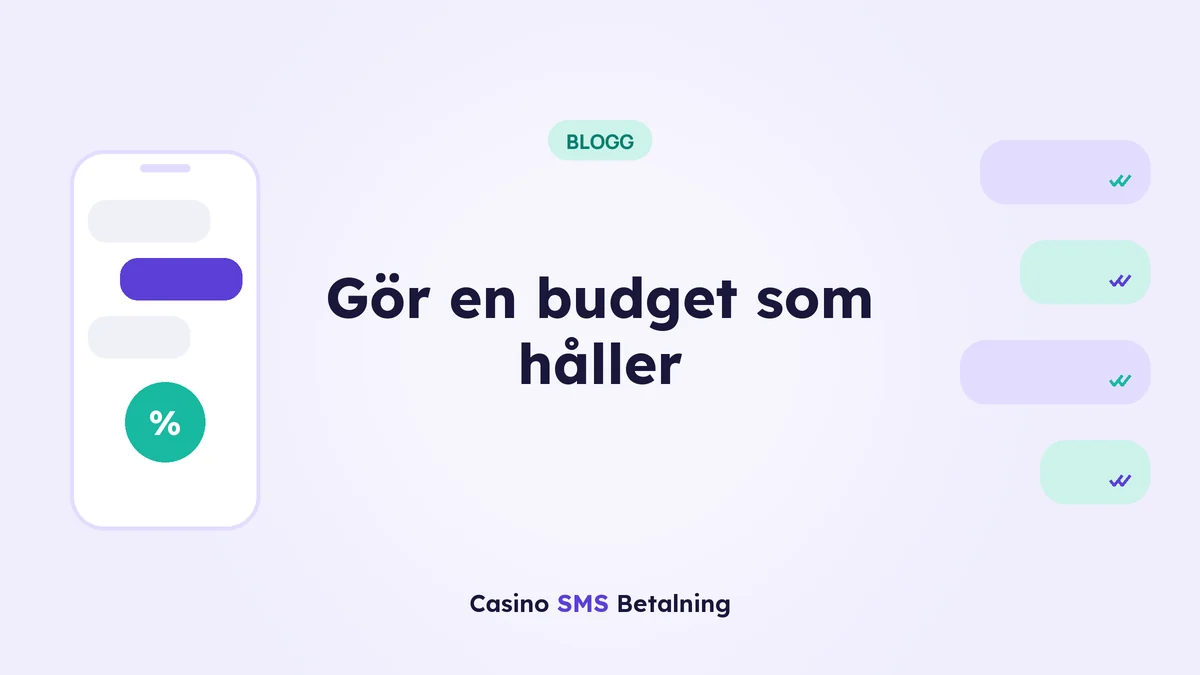 Gör en budget som håller